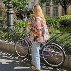 Romina - Steppjacke aus Baumwolle mit Blumenmuster