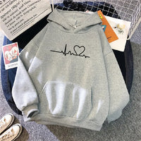Pull à capuche ample à manches longues pour femmes