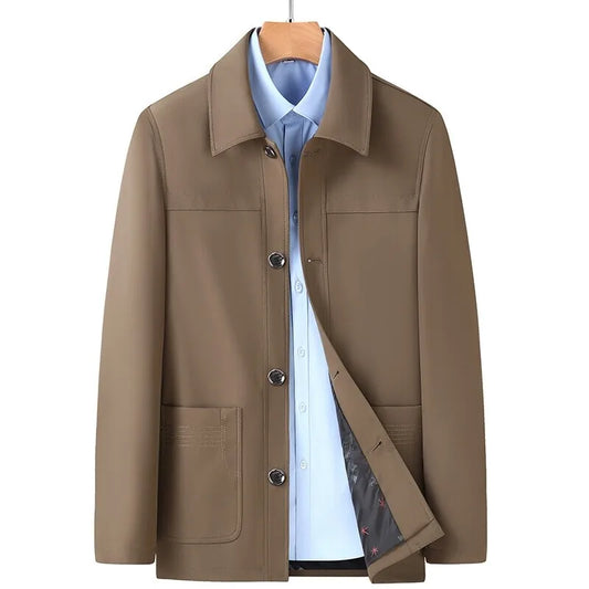 Veste décontractée végane avec poches plaquées et boutons - Samuel