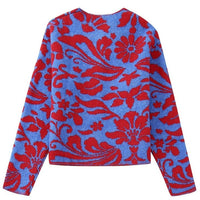 Florencia - Cardigan vintage en jacquard à fleurs