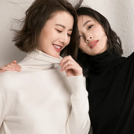 Karo - Pull à col roulé coupe couvertes pour femmes