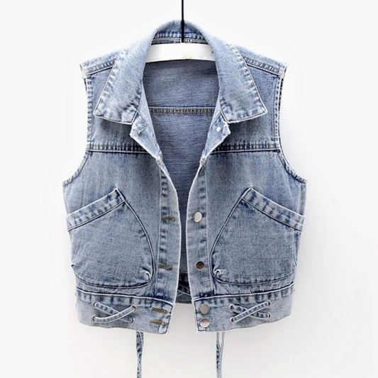 Caroline - Cardigan classique en denim
