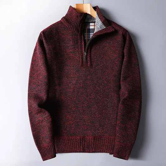 Pull en laine pour homme avec fermeture éclair - Darven
