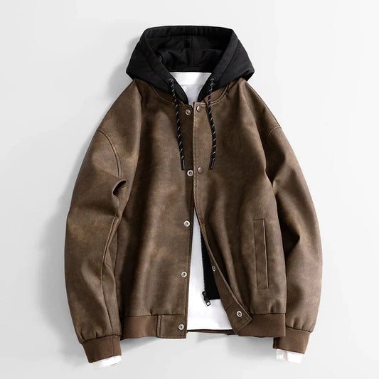 Veste décontractée végétalienne pour hommes avec capuche - Peterson