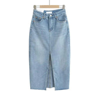 Jupe en jean Taille Haute Maxi pour Femme Milly