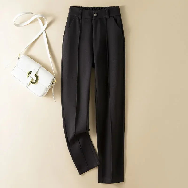 Damen Wollhose mit hoher Taille - Selvia
