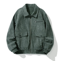 Manteau zippé en velours côtelé - Henry
