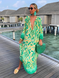 Daila - Robe maxi avec motif bohème