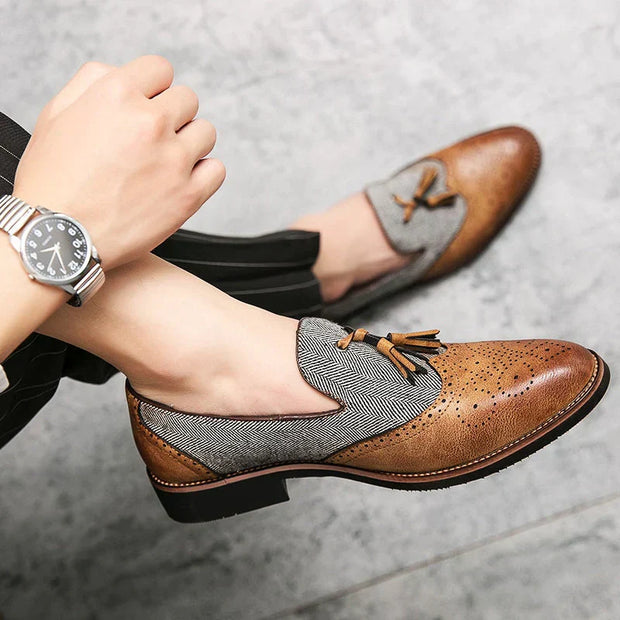 Chaussures italiennes élégantes Vermillon
