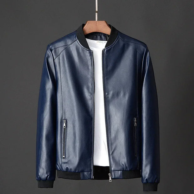 Blouson bombardier en cuir pour homme - Darel