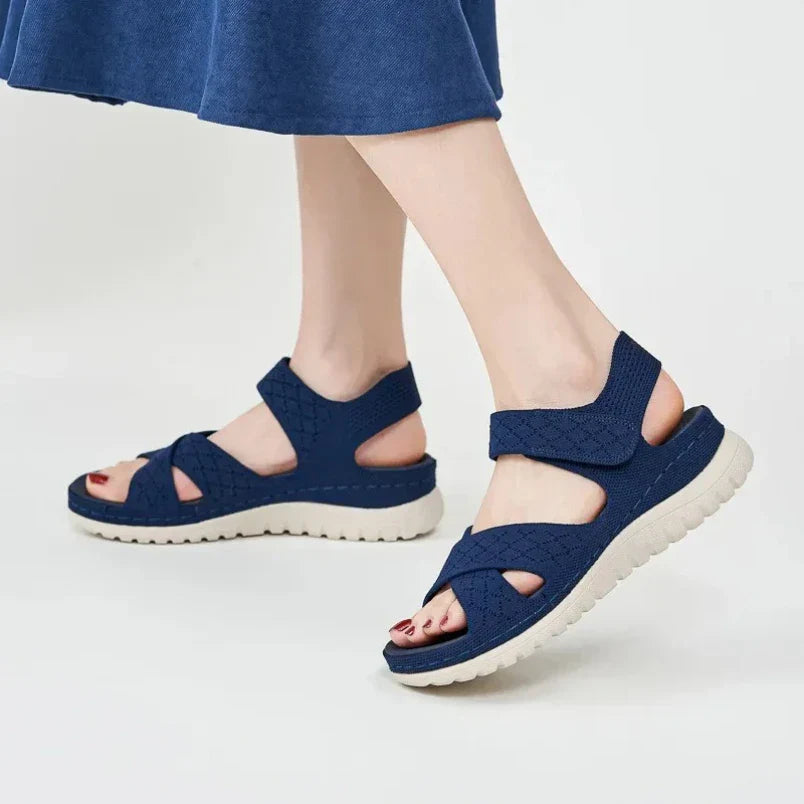 Orthopädische Damensandalen mit ergonomischer rutschfester Sohle - Alira