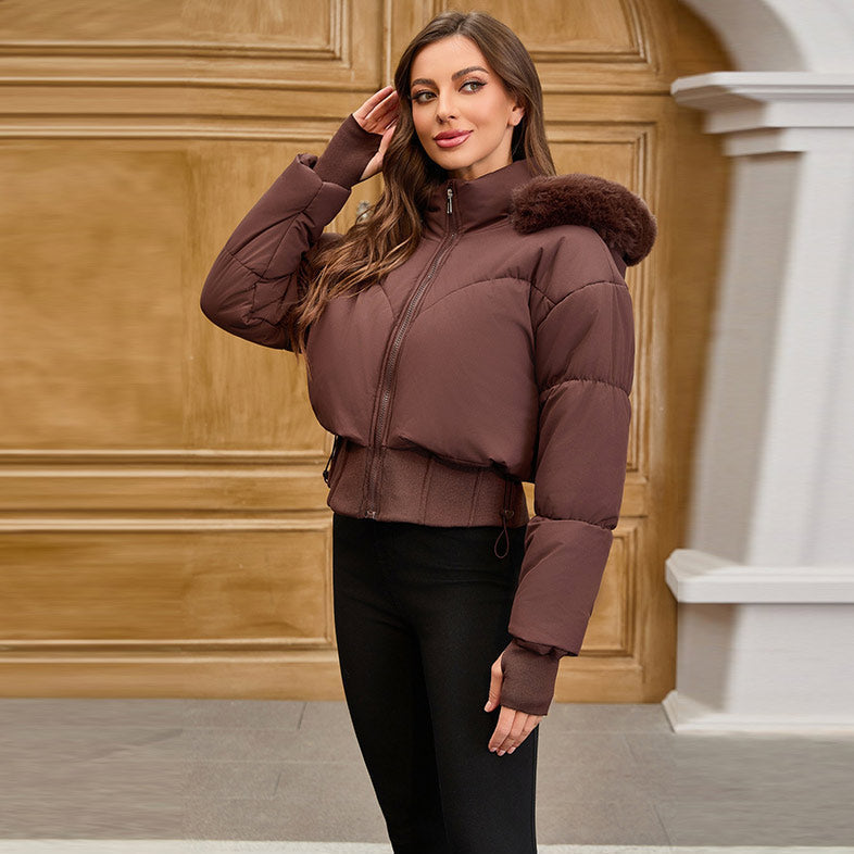 Kurze Damenjacke mit Kapuze - Avenil