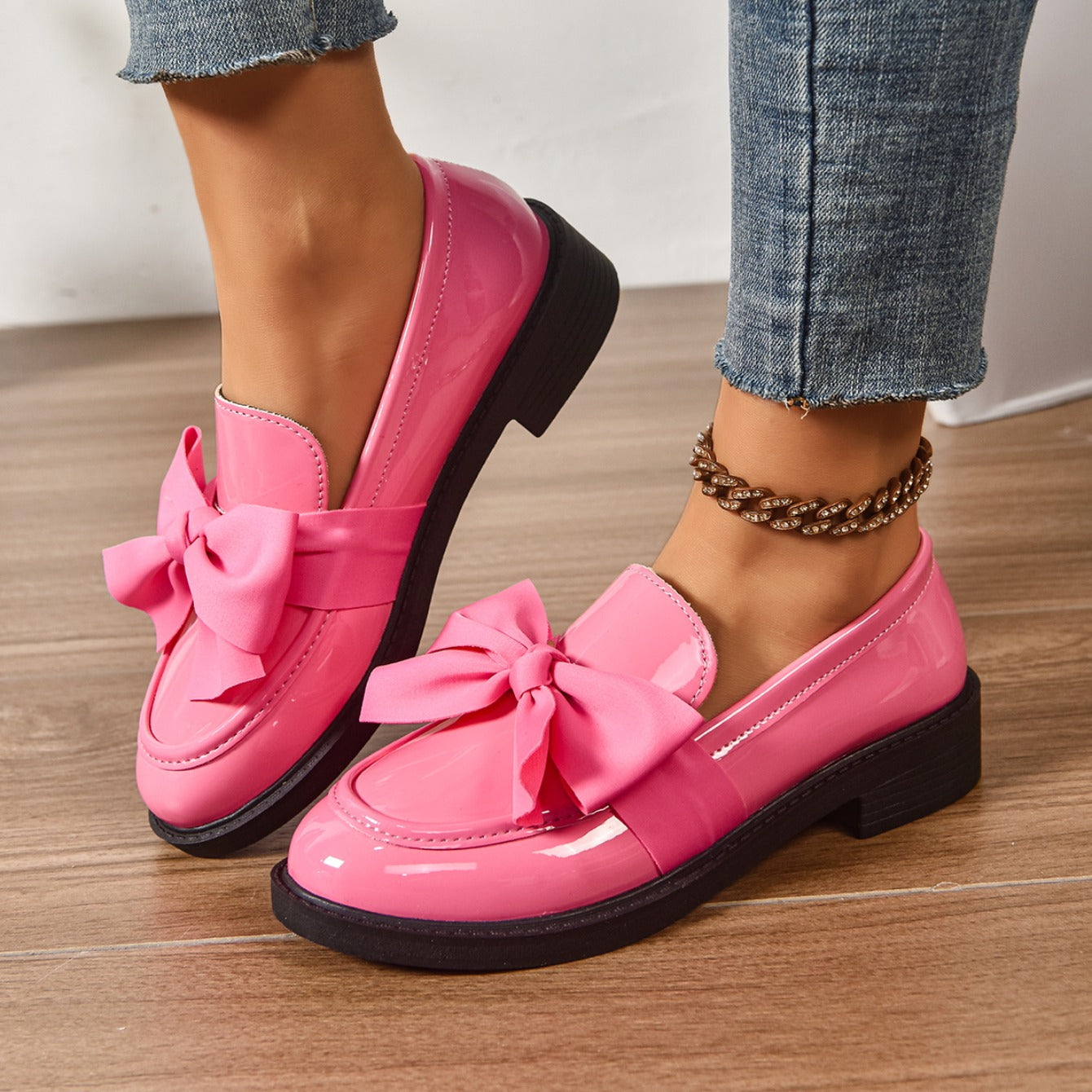 Lässige Damen Slipper mit Schleife vorne - Camila