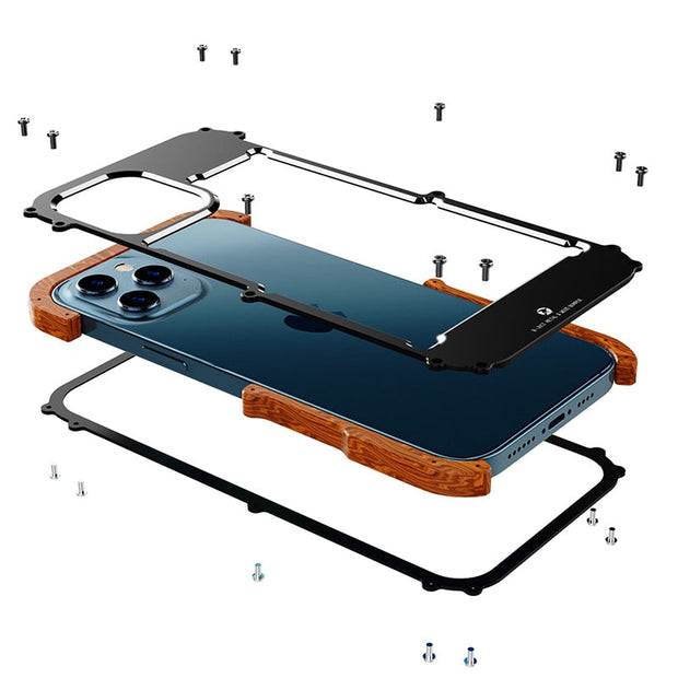 Étui pour iPhone avec finition en bois