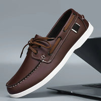 Chaussures de bateau en cuir - Leno