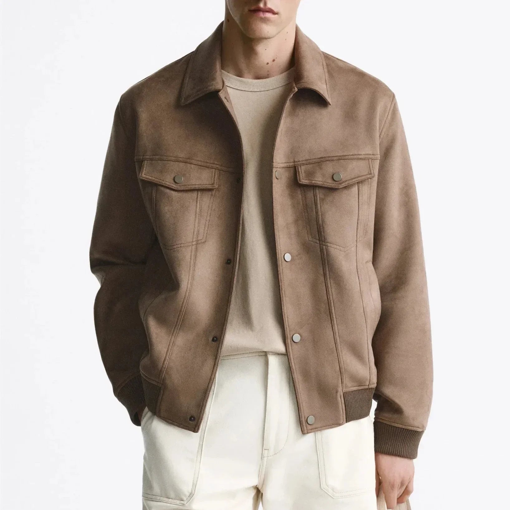 Herrenjacke in Wildlederoptik - Marceau