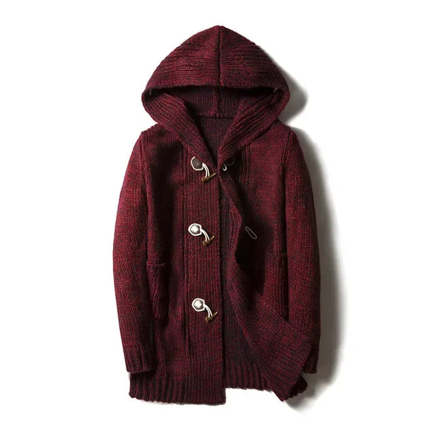 Cardigan à capuche en maille épaisse pour hommes - Marlow