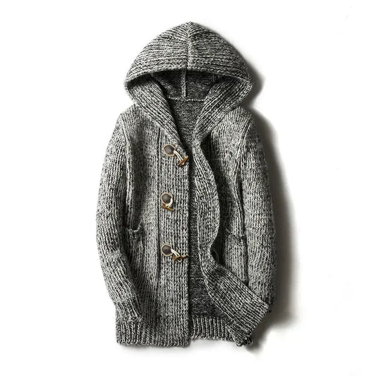 Herren-Kapuzenstrickjacke - Marlow