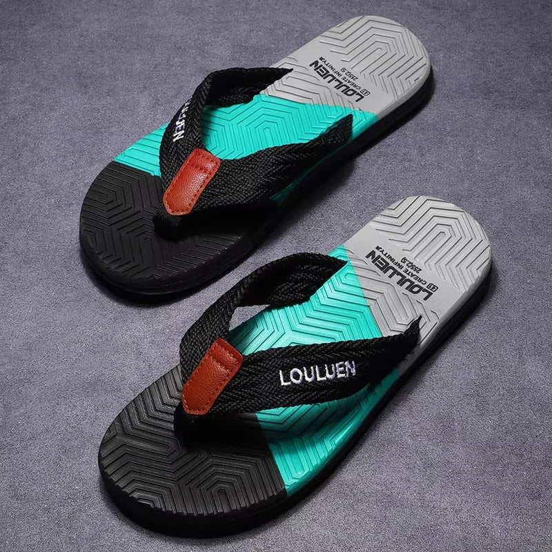 Herren-Sandalen mit strukturierter Sohle und Riemen - Peter