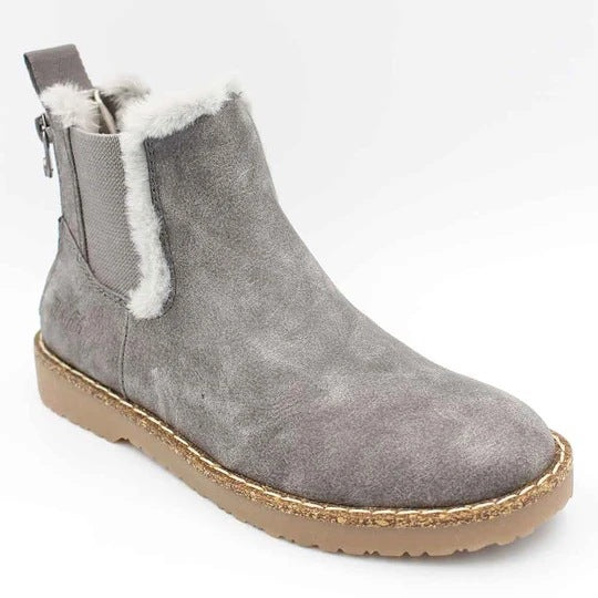 Elaine - Damen Chelsea Ankle Boots mit Leopardenmuster