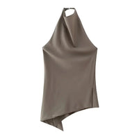 Ensemble dos nu pour femmes avec dos ouvert et pantalon fluide - Mishlova