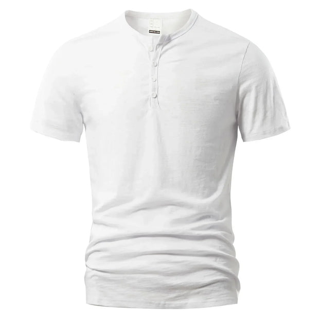 T-shirt Henley pour homme - décontracté et classique