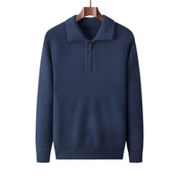 Herren Strickpullover mit halbem Reißverschluss - Lauro