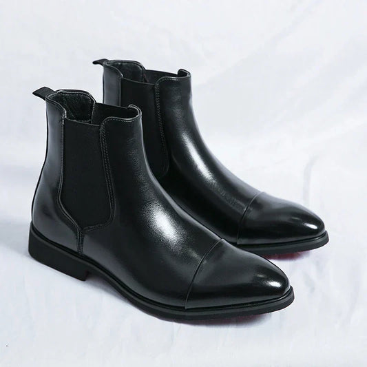 Bottes Chelsea en cuir de haute qualité pour hommes