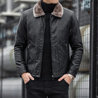 Herrenjacke mit Wollkragen - Romain