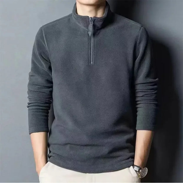 Fleece-Pullover mit halbem Reißverschluss für Männer - Braden