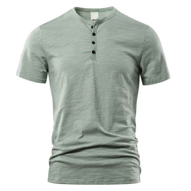T-shirt Henley pour homme - décontracté et classique