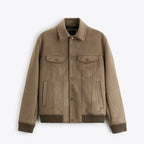 Herrenjacke in Wildlederoptik - Marceau