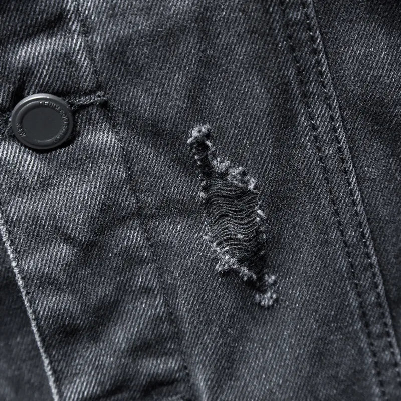 Jeansjacke mit Kapuze für Männer - Shinji