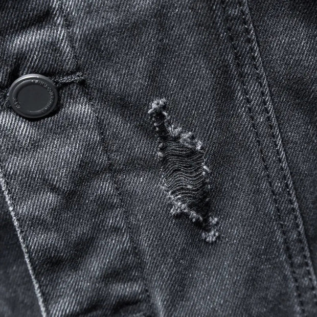 Veste à capuche en denim pour hommes - Shinji