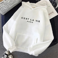 Pull à capuche ample à manches longues pour femmes