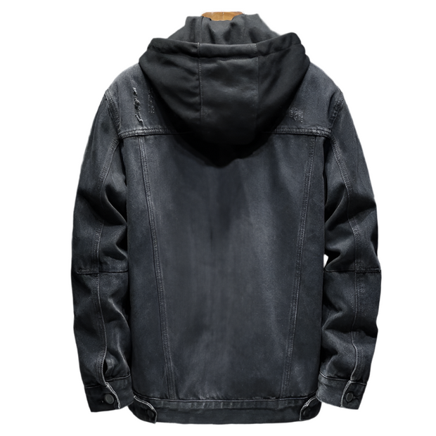 Veste en jean pour homme avec capuche moderne - Elrick
