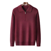 Herren Strickpullover mit halbem Reißverschluss - Lauro