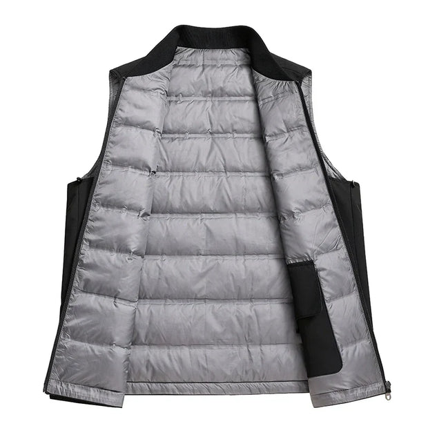 Manteau matelassé imperméable végétalien avec fermeture éclair dissimulée - Soren