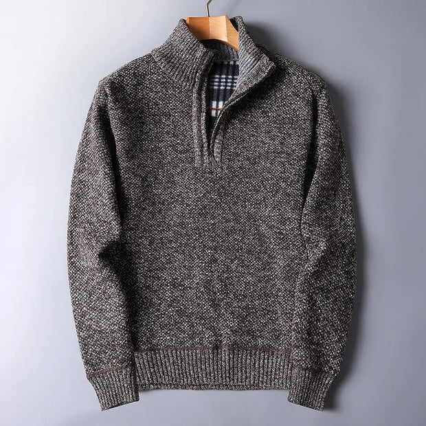 Herren Wollpullover mit Reißverschluss - Darven