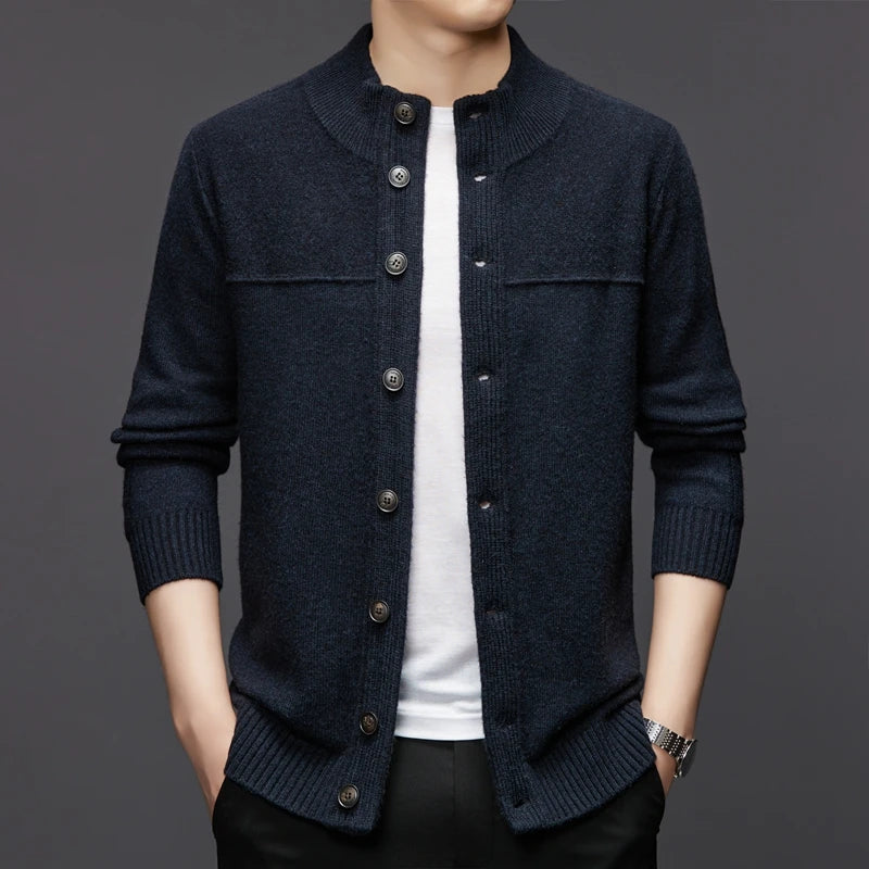 Herrenstrickjacke mit Knöpfen - Elian