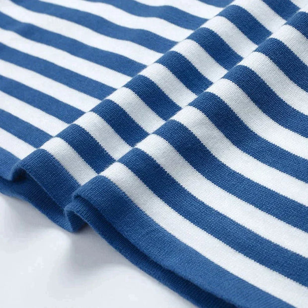 EleganceStripe Chemise à manches longues