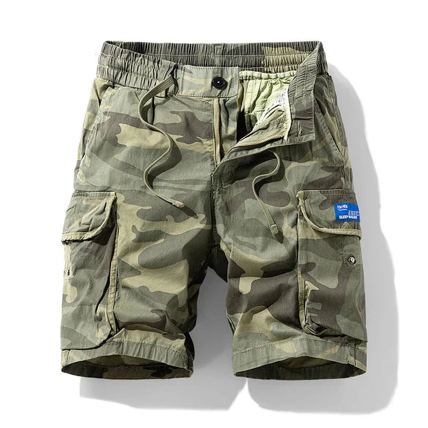 Short cargo camouflage avec poches latérales pour hommes - Malte