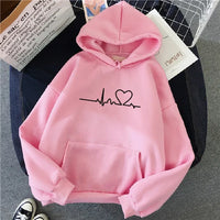 Pull à capuche ample à manches longues pour femmes