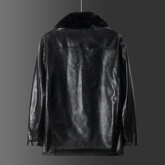 Vegane Lederjacke mit Kragen - Liam