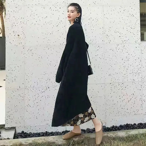 Pull à manches longues en cachemire pour femme
