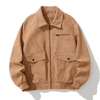 Manteau zippé en velours côtelé - Henry