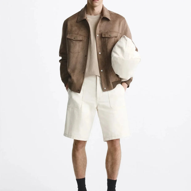 Veste effet daim pour homme - Marceau