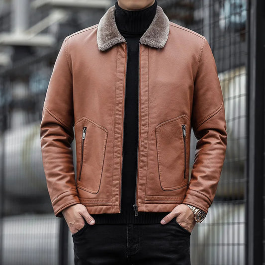 Herrenjacke mit Wollkragen - Romain