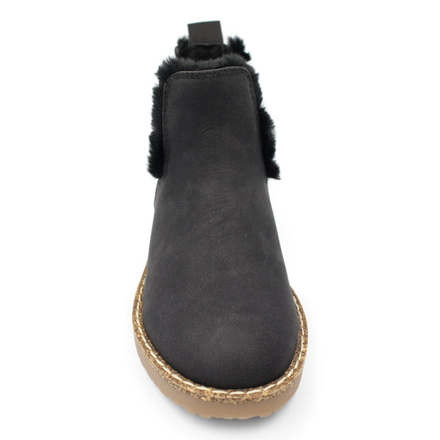 Elaine - Damen Chelsea Ankle Boots mit Leopardenmuster