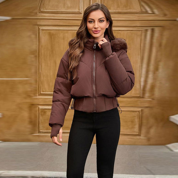 Veste courte à capuche pour femme - Avenil